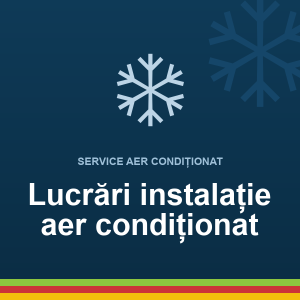 Lucrări la instalația de aer condiționat