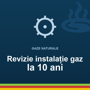 Revizie tehnică periodică instalație utilizare gaze naturale (10 ani)